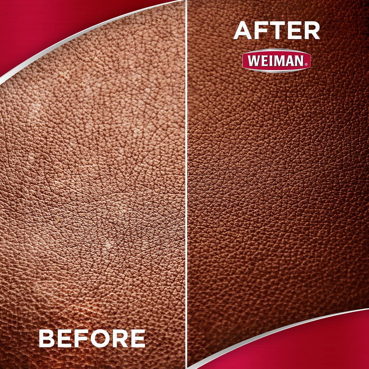 Weiman Leather Cleaner, Conditioner & Protector, 2 Pack Wipe with Cloth