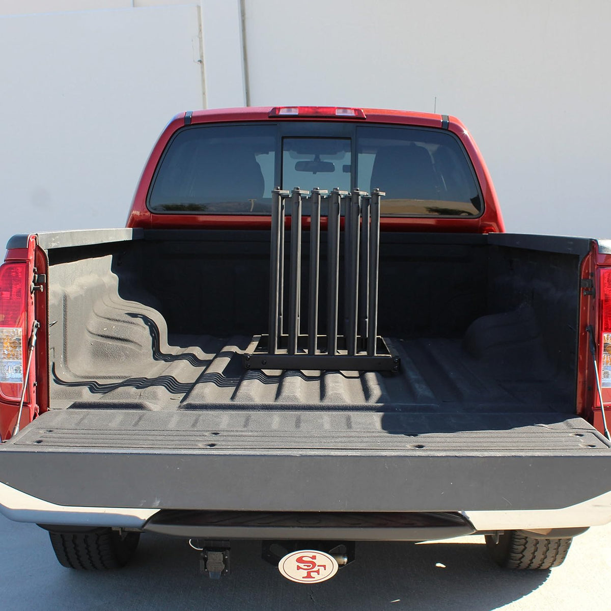 GM302U Windshield Foam Pads Auto Glass Truck Cargo Management Rack with 22 Inch High Masts (5 Lite Slot Rack