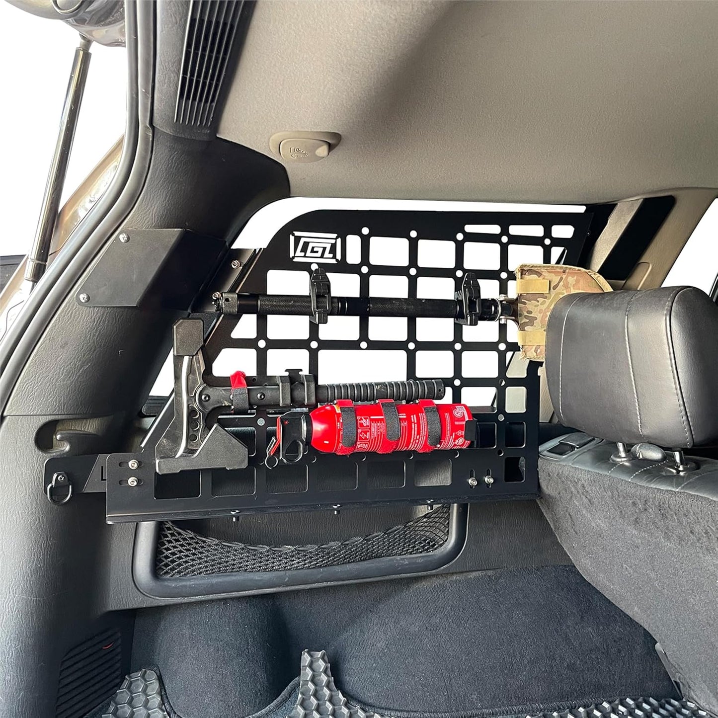 HIGH FLYING for Jeep Grand Cherokee (WJ) 1998-2004 Car Interior Modular Storage Molle Panel Luggage Storage Carrier Cargo Rack System Trunk Shelf (Side Panels+Trunk Shelf)