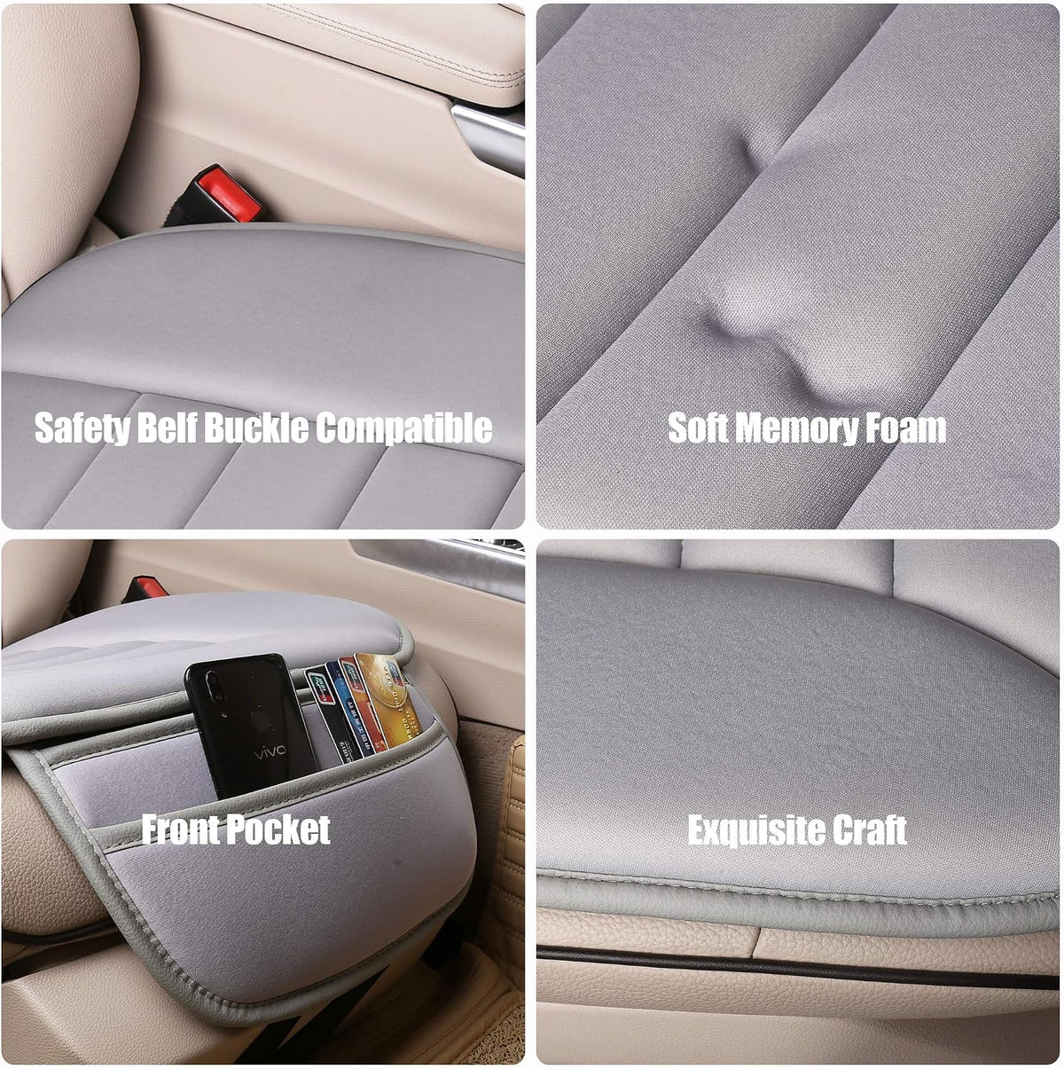 Lofty Aim Car Seat Cushion for Driving, Memory Foam Driver Seat Cushion