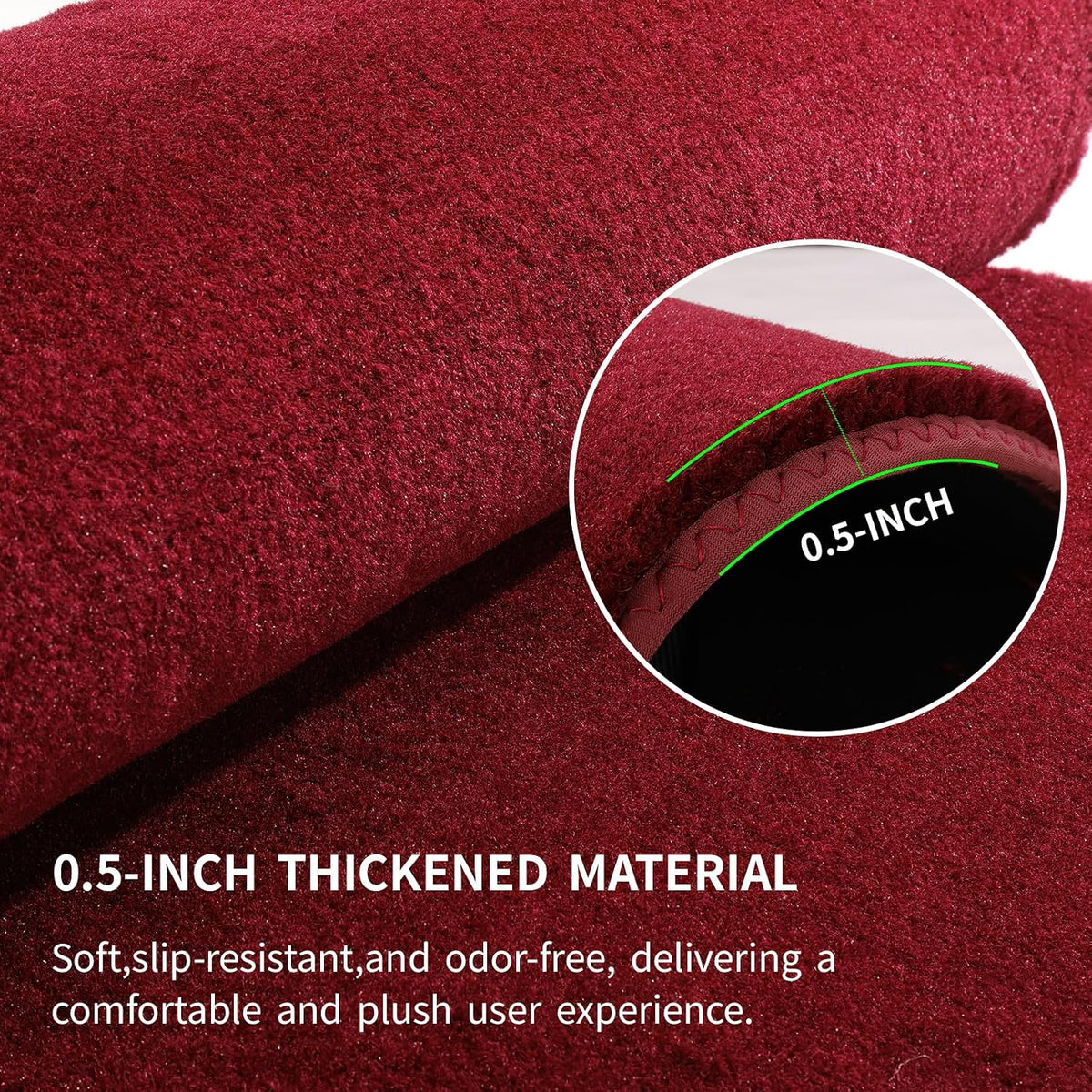 EKR All-Weather Universal Floor Mats,Thick Anti-Slip Car Carpet,4pcs