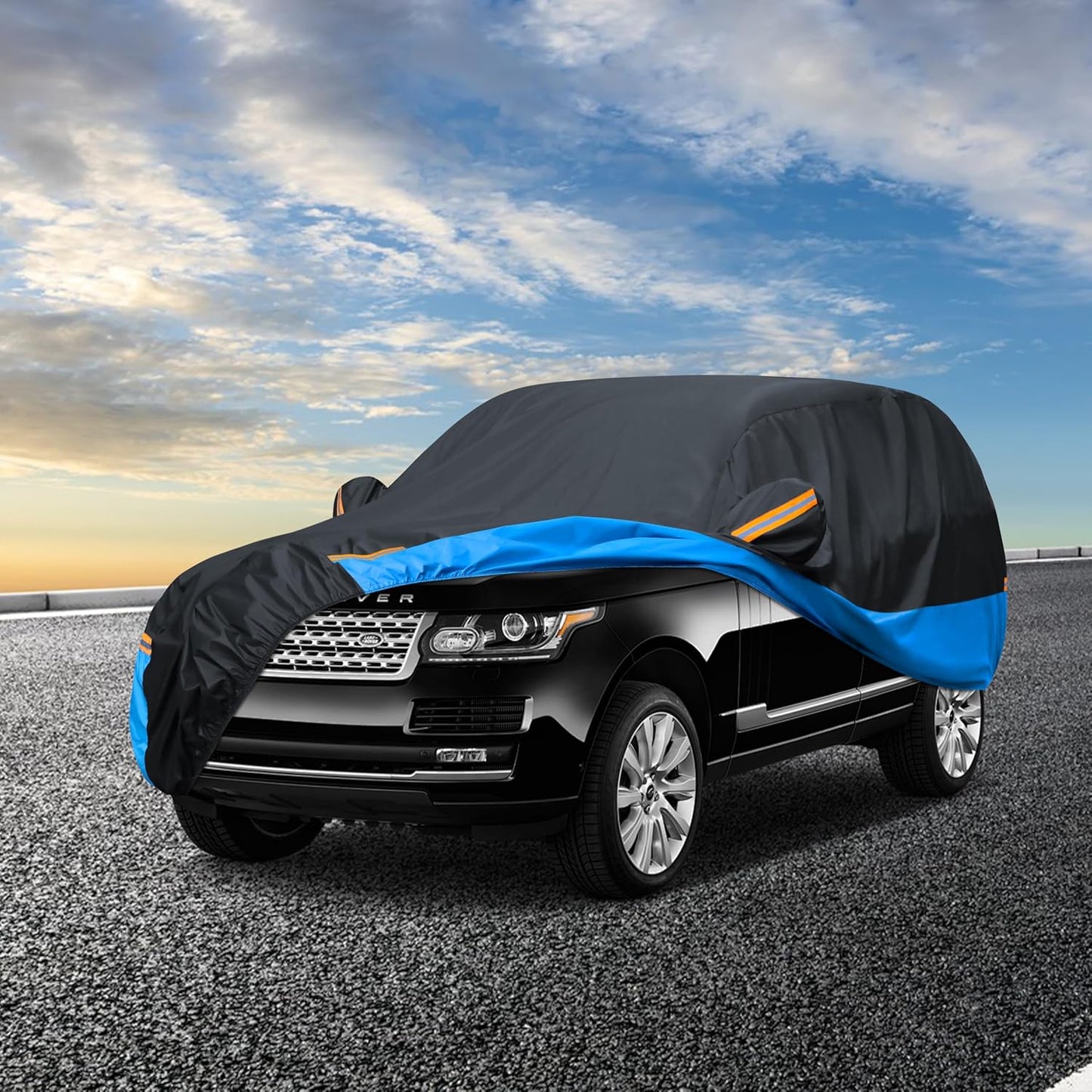Car Cover Waterproof All Weather Outdoor Windproof Dustproof UV Protection Fit SUV