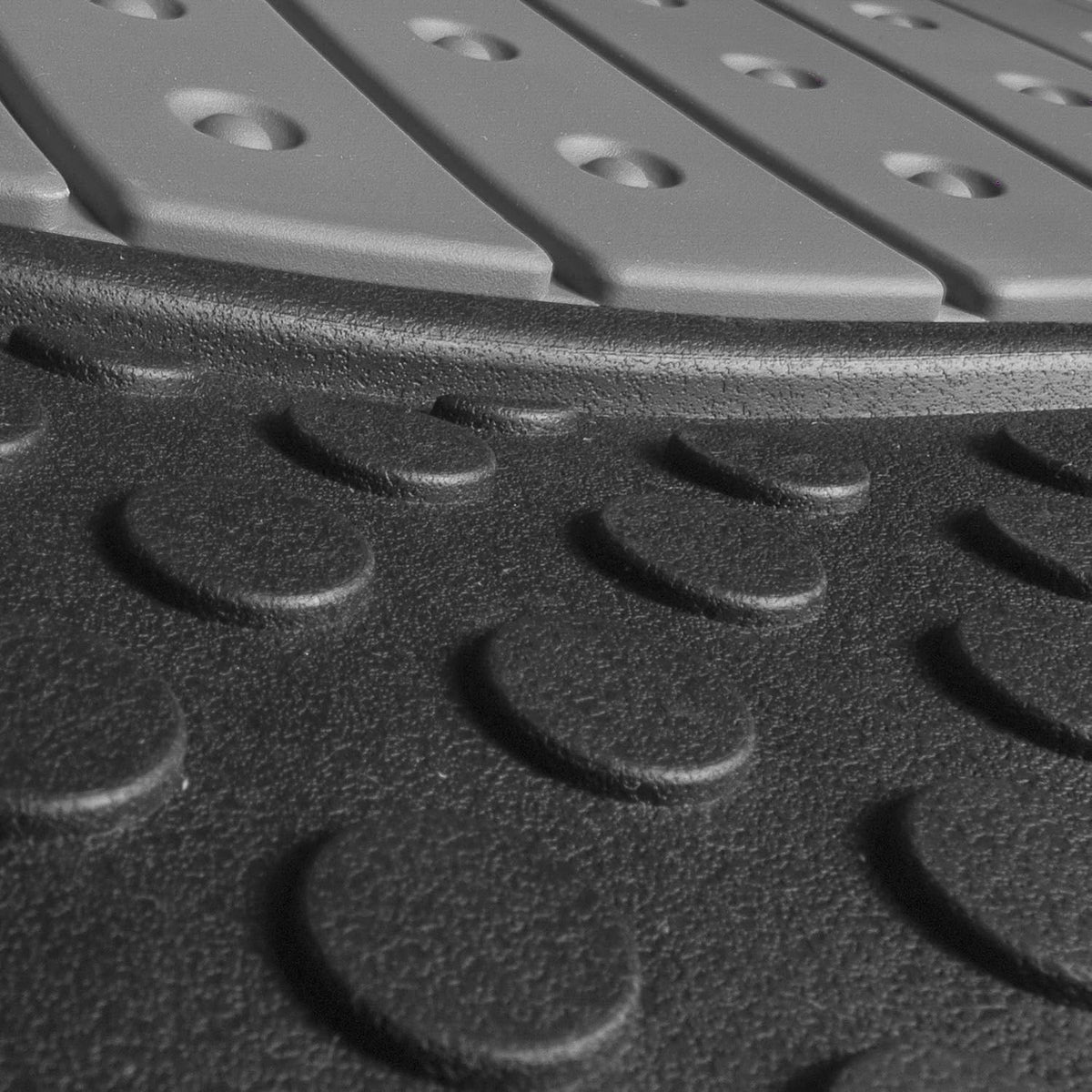 FH Group Car Floor Mats - Heavy-Duty Rubber Floor Mats for Cars, Universal Fit Full Set, Trimmable Automotive Floor Mats, ClimaProof Floor Mats For Most Sedan, SUV, Truck Floor Mats Gray