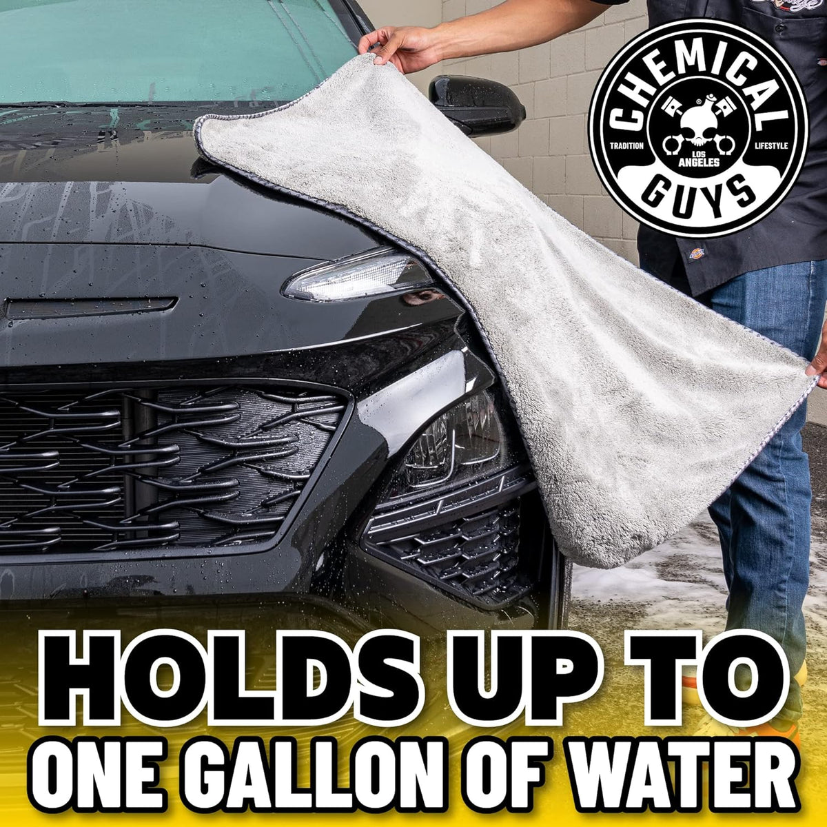 Chemical Guys, Woolly Mammoth Large Microfiber Drying Towel, 36 x 25 in