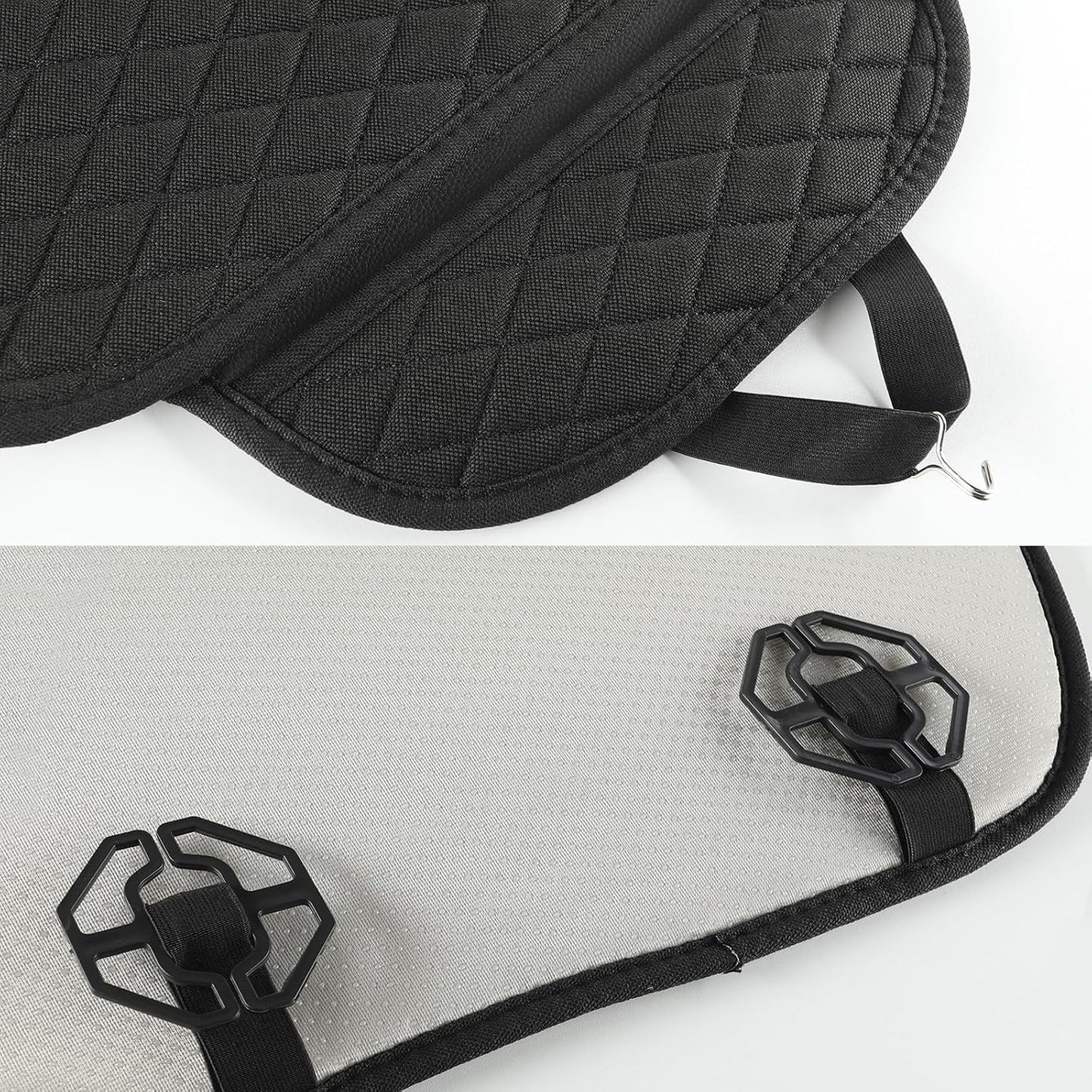 West Llama Linen Car Seat Covers,Bottom Seat Covers for Cars Include 1 Piece Front Driver Seat Pad Mat Universal Fits 90% Vehicles,SUVs,Cars,Sedans(1Piece-Black)