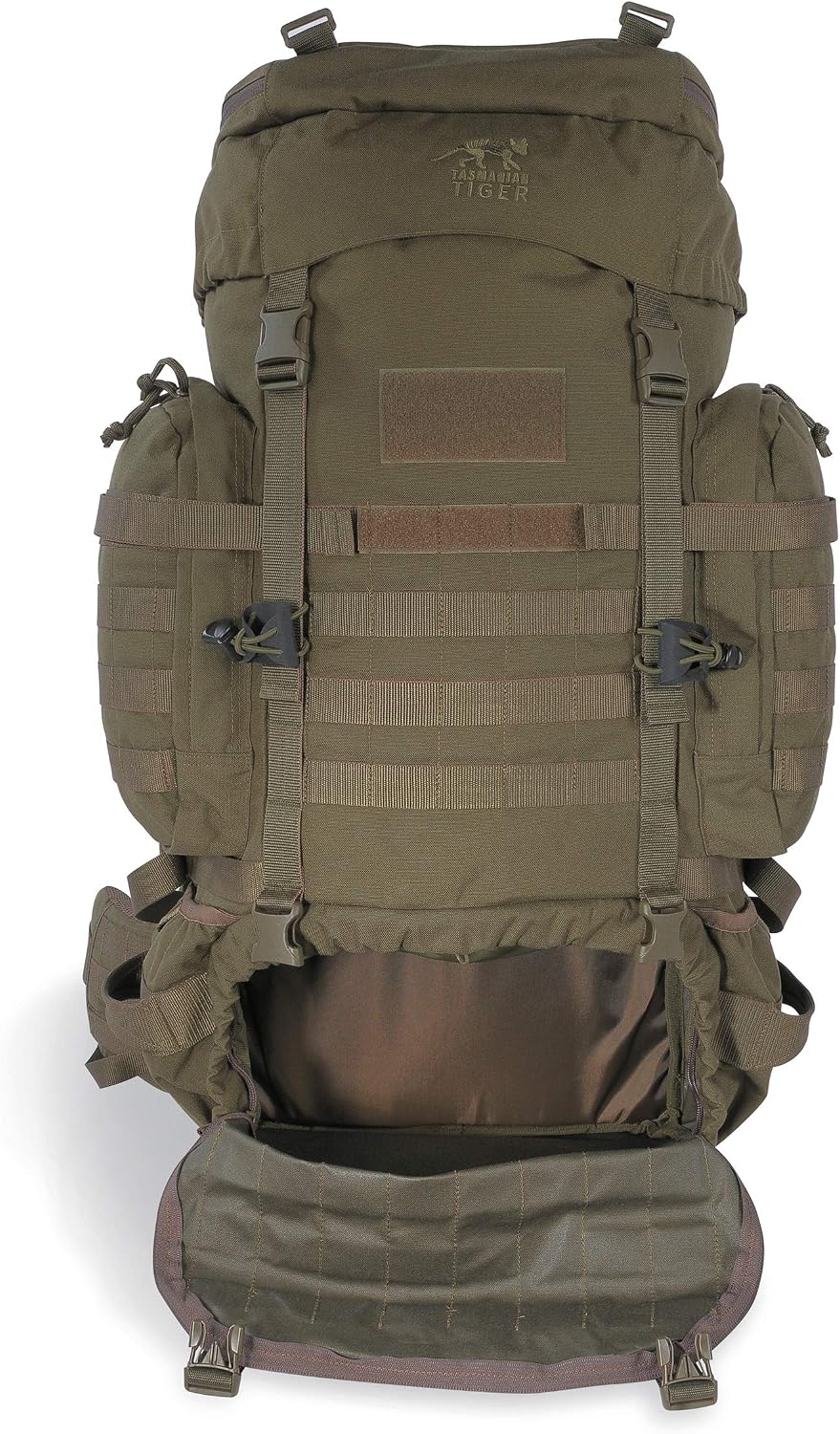 Tasmanian Tiger Raid Tactical Backpack MKIII - 52-Liter V2 Plus Carrying System with MOLLE System and Detachable Hip Strap, Olive - 52 Liter