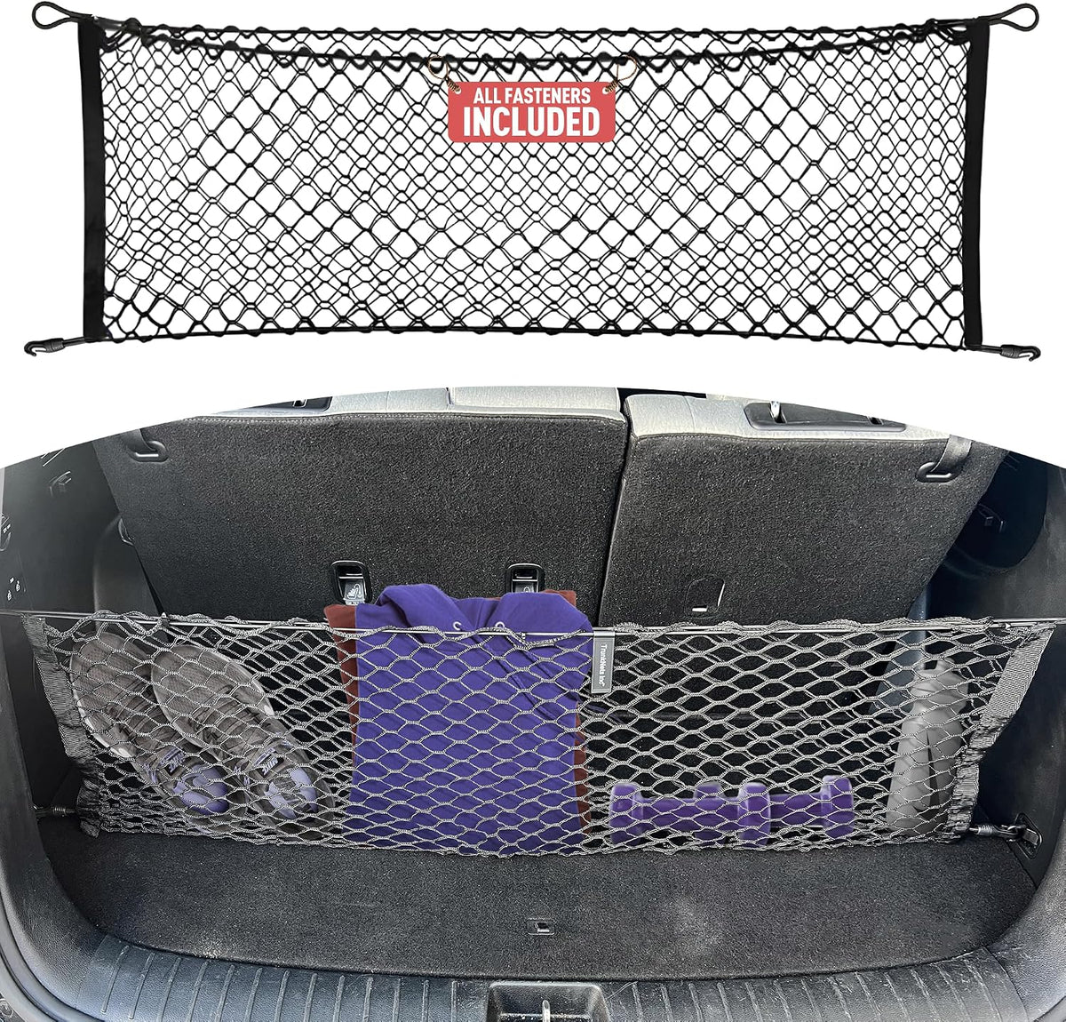 Envelope Style Automotive Elastic Trunk Mesh Cargo Net for Hyundai Palisade 2020-2025 - Premium Trunk Organizers and Storage - Luggage Net for SUV