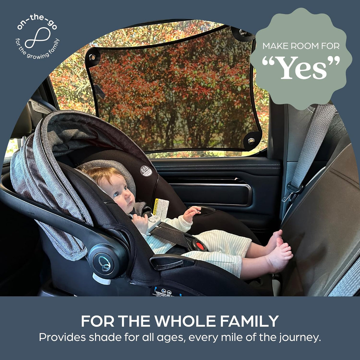 Dreambaby Adjusta-Car Stretch-It Shape-It Fit-It Door Window Sun Visor Cover Screen Shade Cling UV Ray Protection (2 Pack)