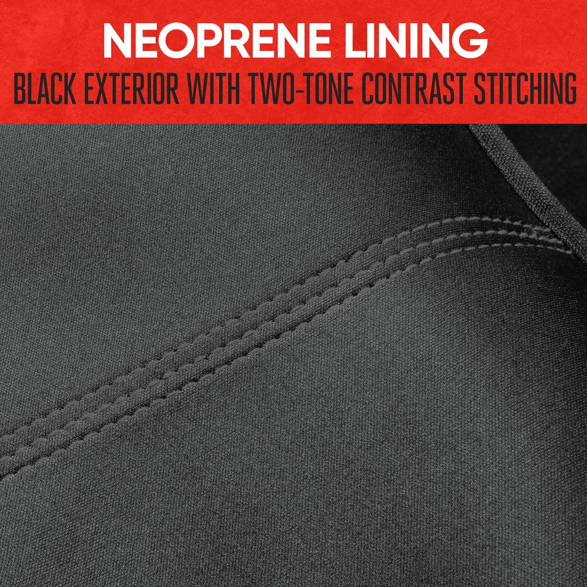Motor Trend SpillGuard Waterproof Rear Bench Car Seat Cover, Black Stitching – Split Bench Rear Seat Protector with Neoprene Padding, Back Seat Cover for Kids & Dogs, Car Interior Covers