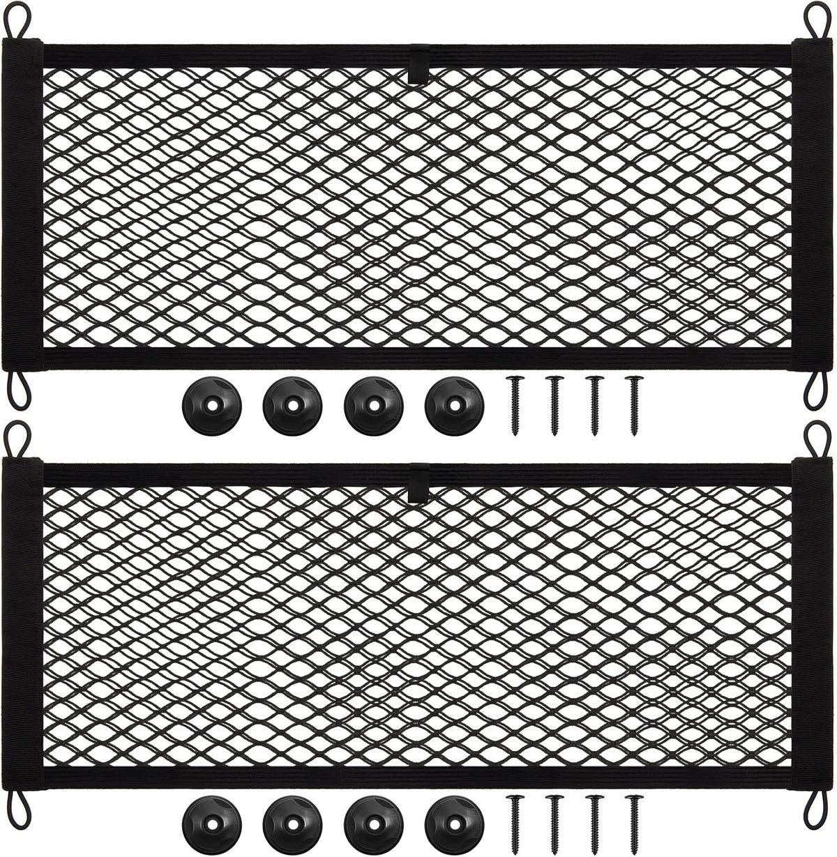 Frienda 2 Pcs Small Cargo Net Boat Storage Mesh Netting,25 X 9.8 Inches