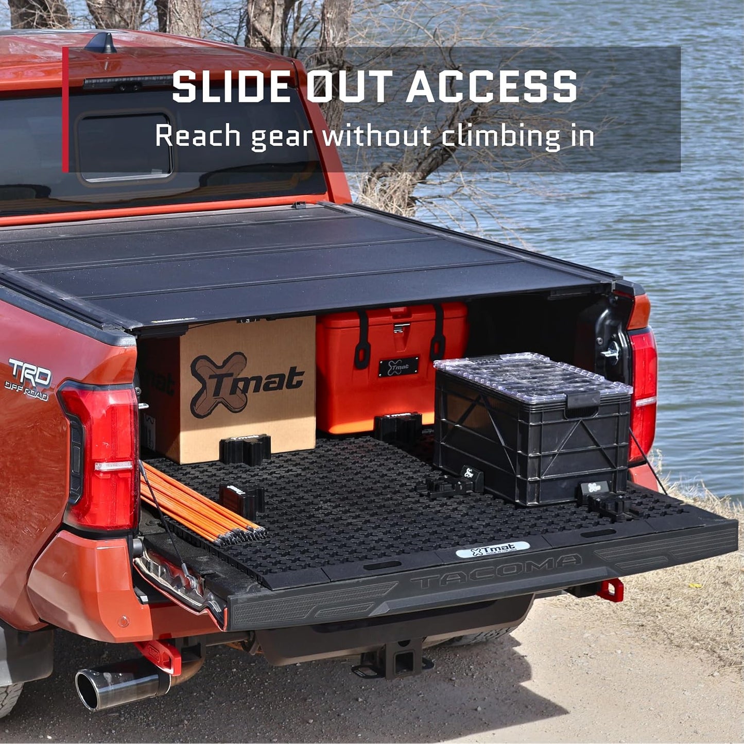 Tmat Truck Bed Organizer Storage System Slide Out Mat (Universal Fit for Short Beds 5'6" to 5'9")