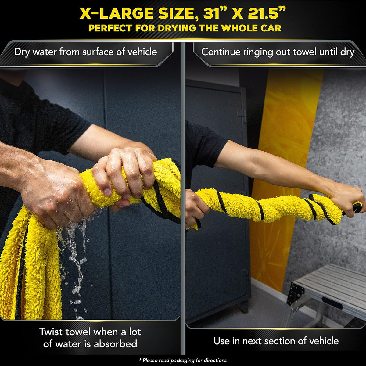 Meguiar's X190400 Supreme Shine Drying Towel, Large Super Plush‚ 1 Pack