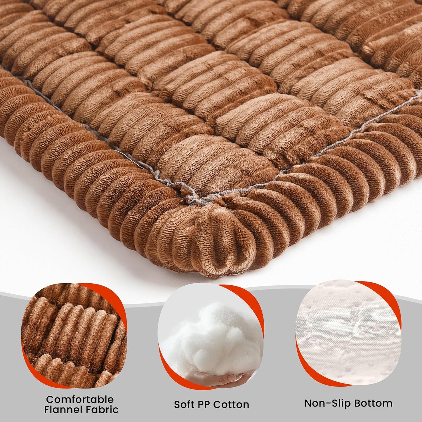 HiPetpy Backseat Dog Bed Mat for Car, Non-Slip Dog Bed for Car Back Seat, Soft & Cozy Dogs Blanket, Washable Travel Pet Mat Seat Protector for Cars, SUVs, Trucks
