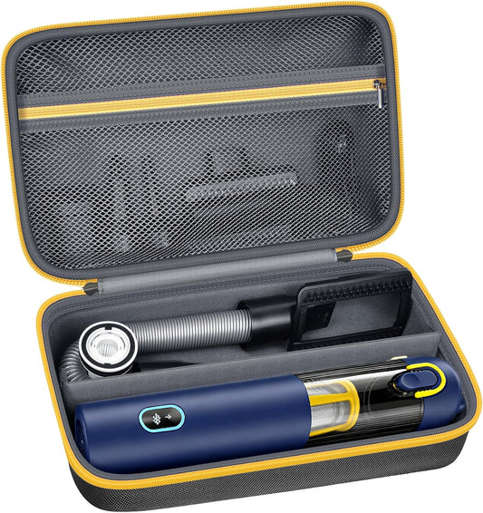 GWCASE Car Vacuum Case Compatible with Fanttik V8/V10 Apex/Mate, Case Only | Removable Divider, Mesh Pocket for Accessories, EVA Shell for Trunk and Garage Storage