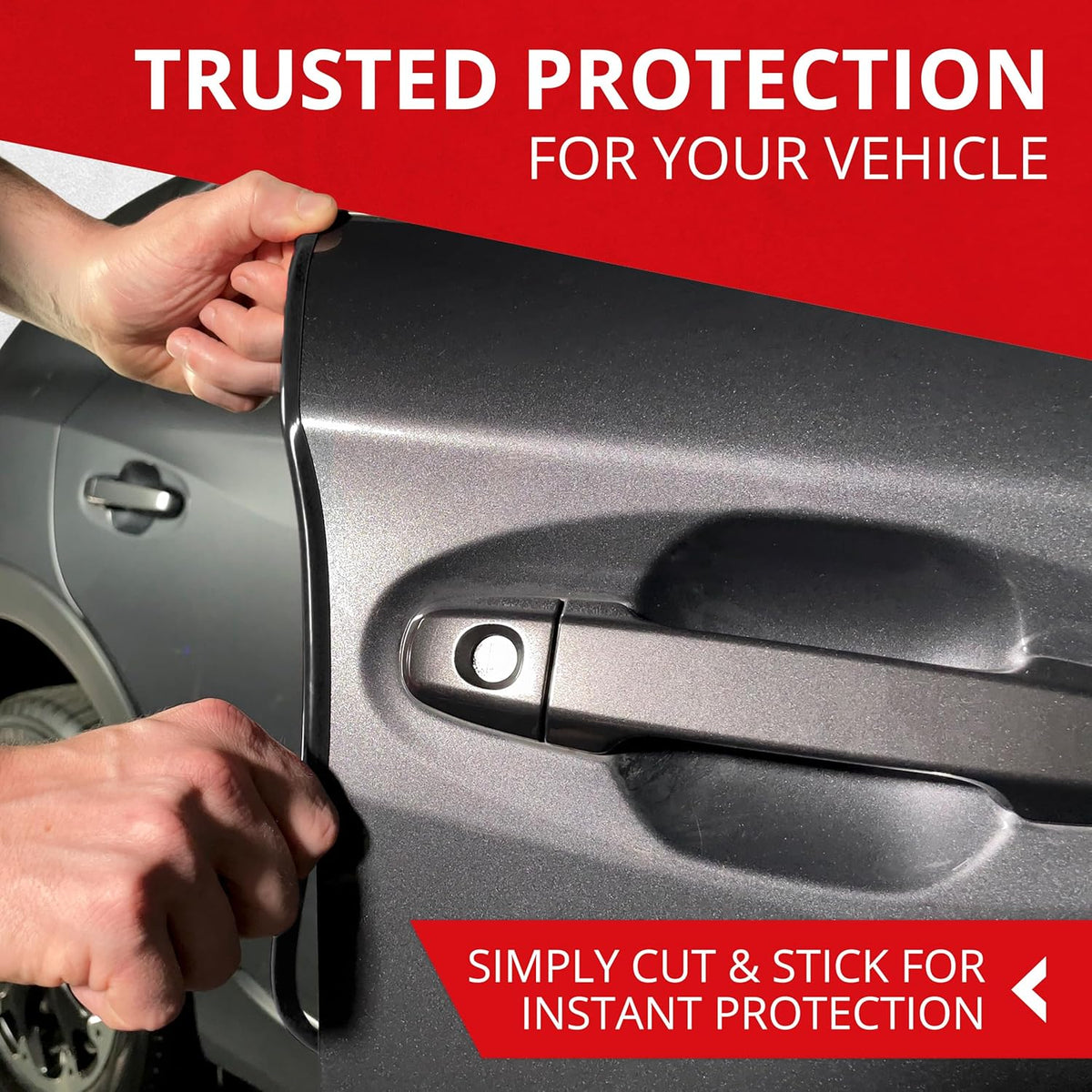 All-Fit Automotive Car Door Edge Protector Made in the USA (10 Ft - Black)