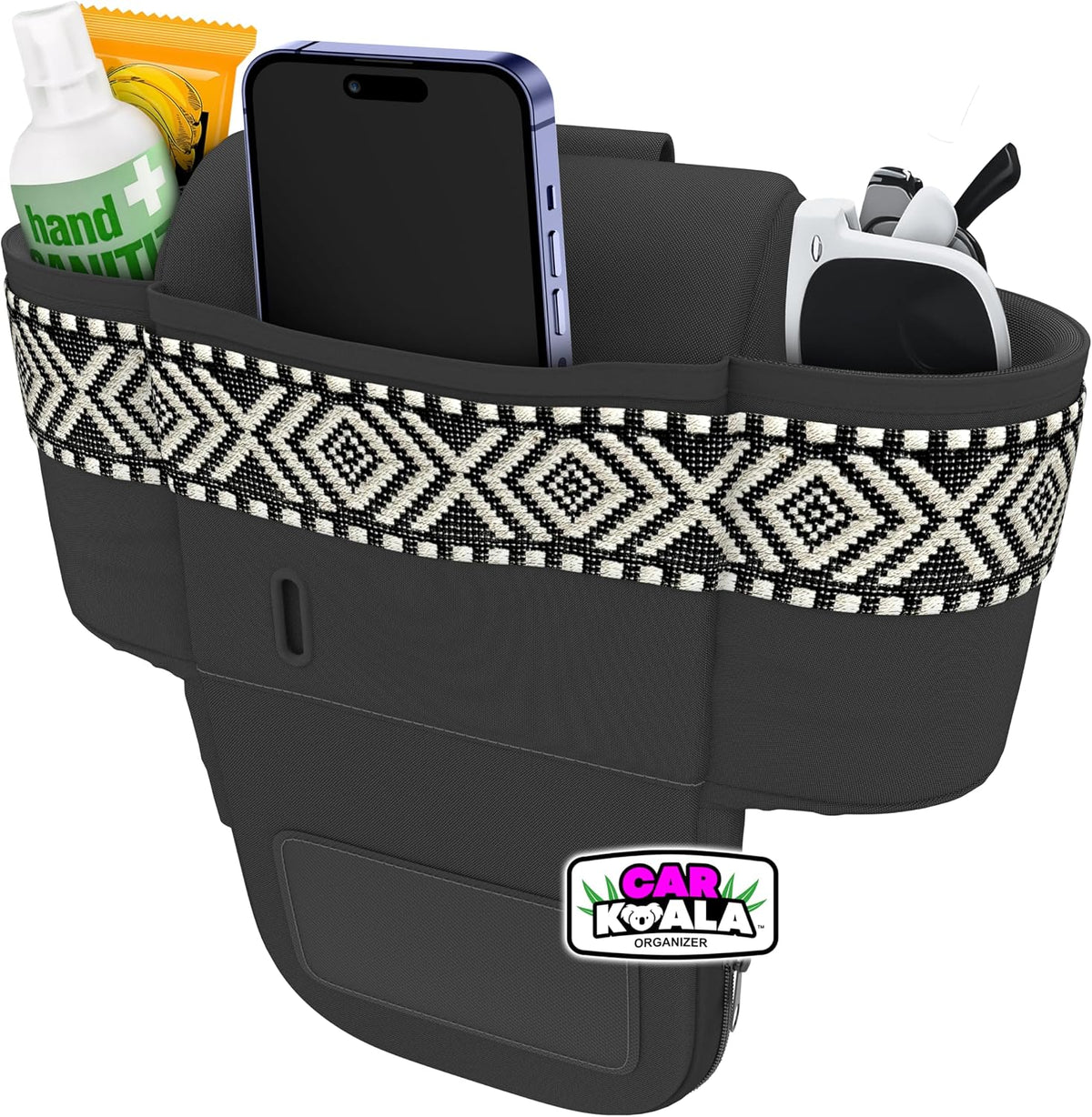 Car Koala Original Front Seat Organizer for the Seat Gap – Built-In Purse Holder, Fits Most Vehicles & Keeps Essentials in Reach