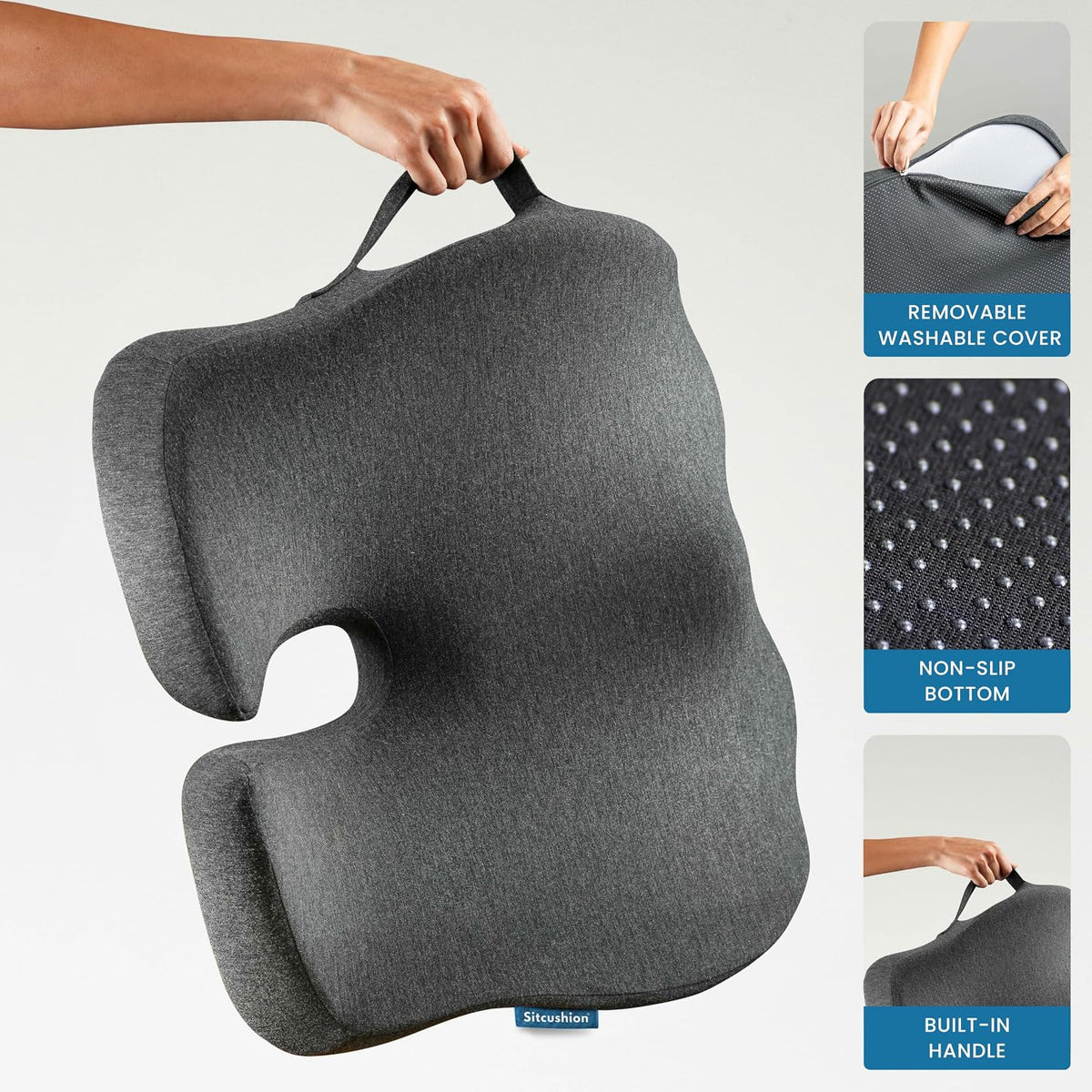 Driver Seat Cushion for Car, Tailbone Pain Relief Car Pillow and Seat Pad