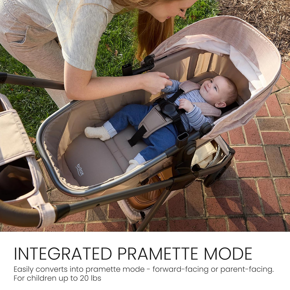 Britax Phases Travel System with Arbor Infant Car Seat — Teak