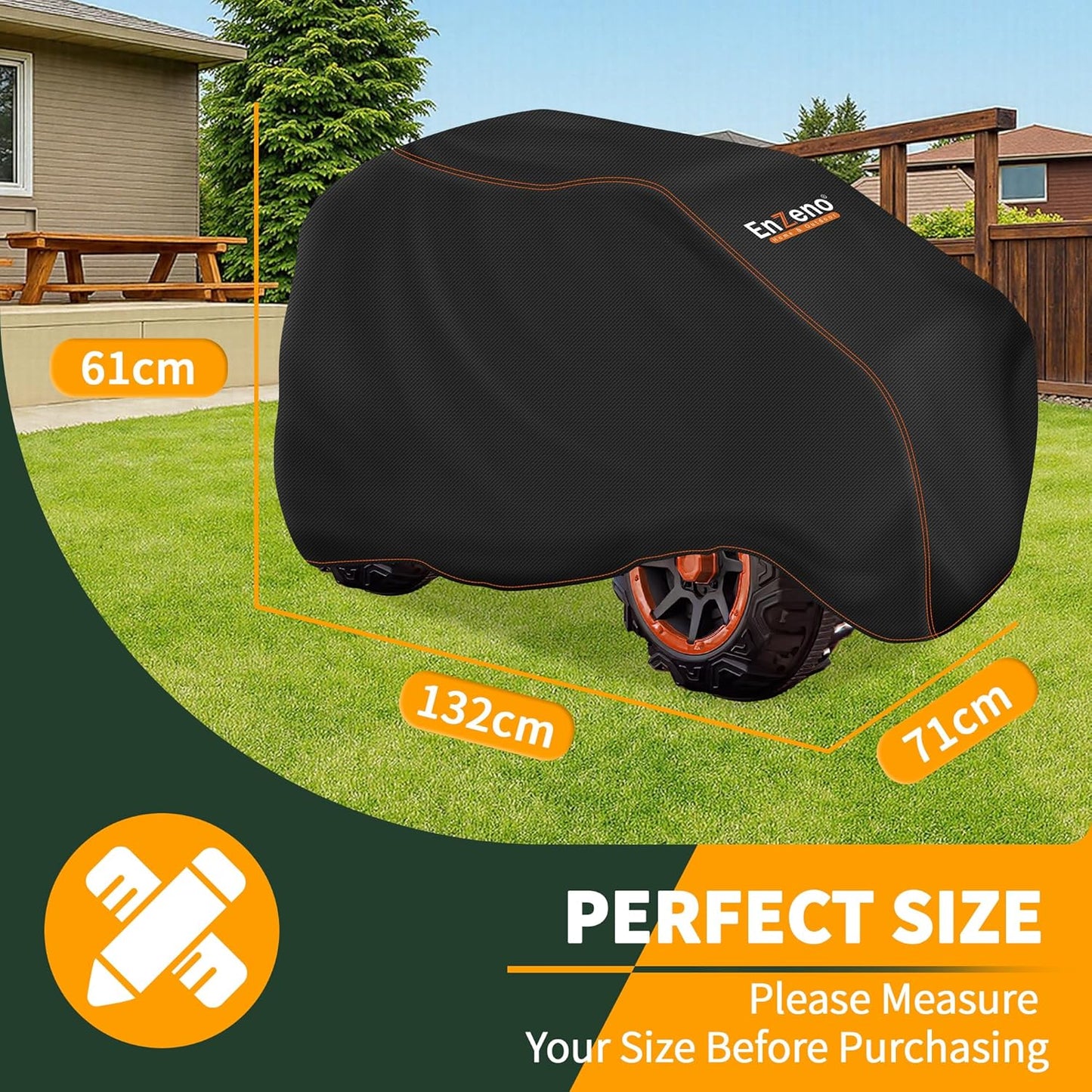 Enzeno Kids Ride-On Toy Car Cover,Power Wheels Cover Waterproof,Outdoor Toy Car Cover for Power Wheels Jeep & Toddler Electric Vehicles,All-Weather Protection,Universal Kid Ride-on Accessories