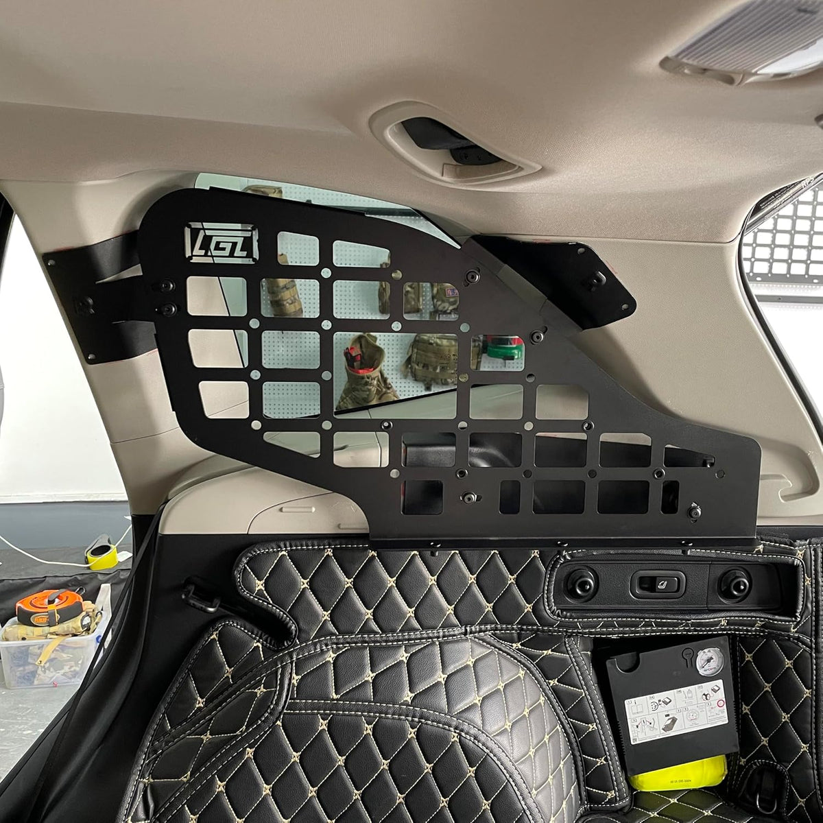 HIGH FLYING for Subaru Forester 2019-2024 Car Accessories Modular Storage Molle Panels System Trunk Shelf Luggage Storage Carrier Trunk Organizer Aluminum Alloy (Side Panels)