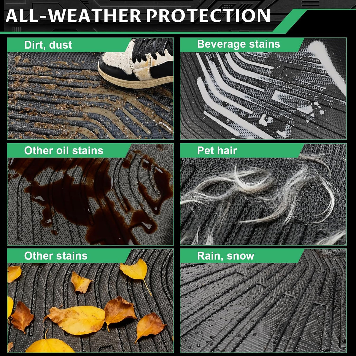Floor Mats for Chrysler Pacifica 2017 2018 2019 2020 2021 2022 2023-2026