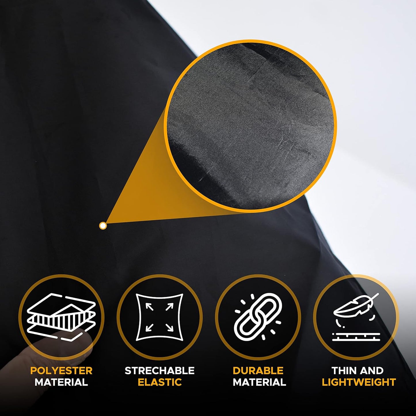EcoNour Car Windshield Cover for Ice and Snow, Windshield Snow Cover with Side Mirrors Cover for Snow, Ice, UV Fits Most Cars, Trucks, Vans, SUVs, Black