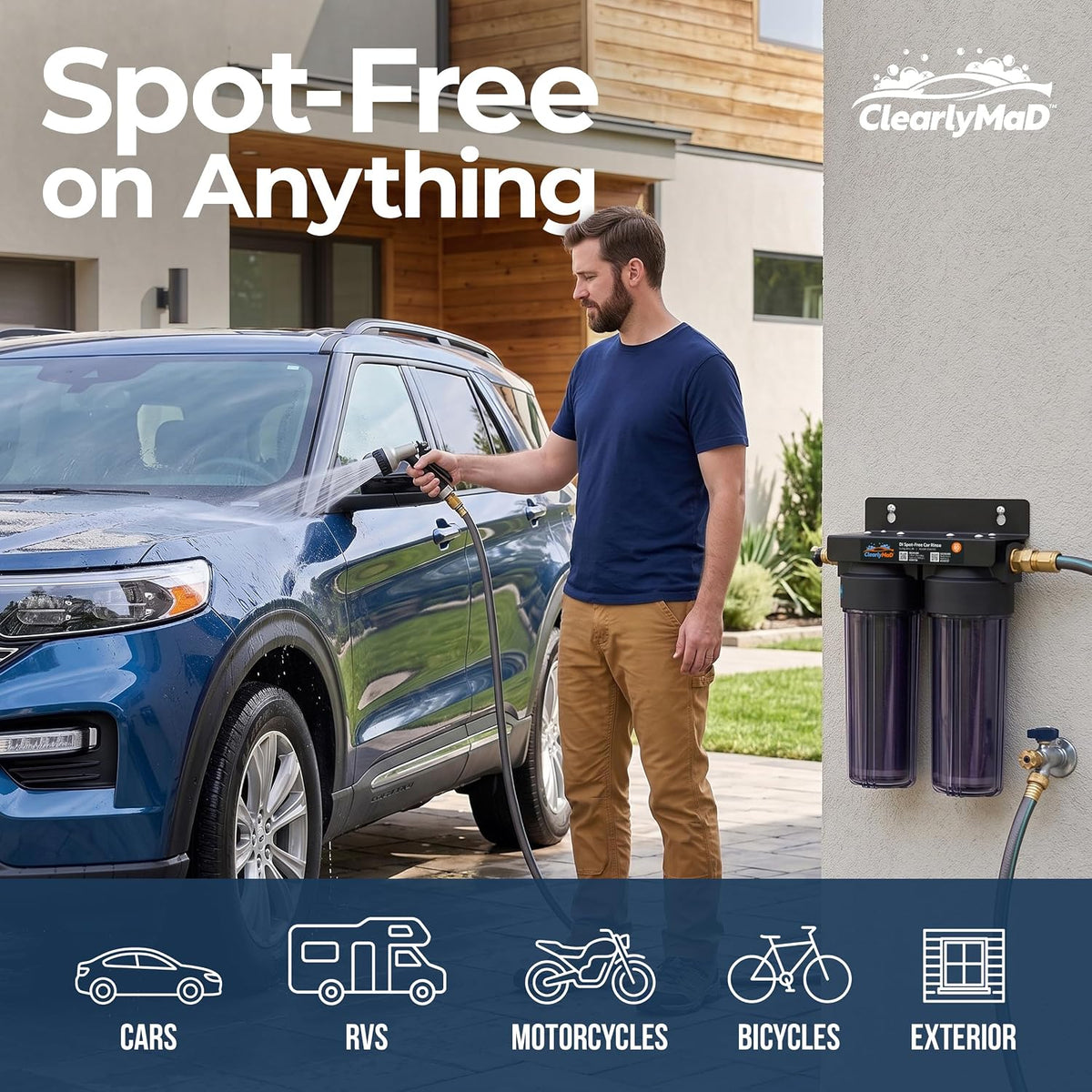 DI Spot-Free Car Wash Rinse System, Hose-Ready Unit