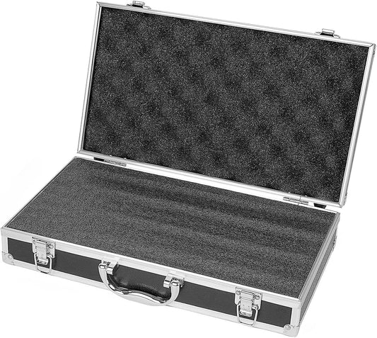 Musiin Pro Medium Size Audio Device Microphone Carrying Case, Customizable case with Pre-Diced Foam, Aluminum Alloy Sturdy Build, Ideal Compatible with Audio Device Wireless Mic System Storage cover