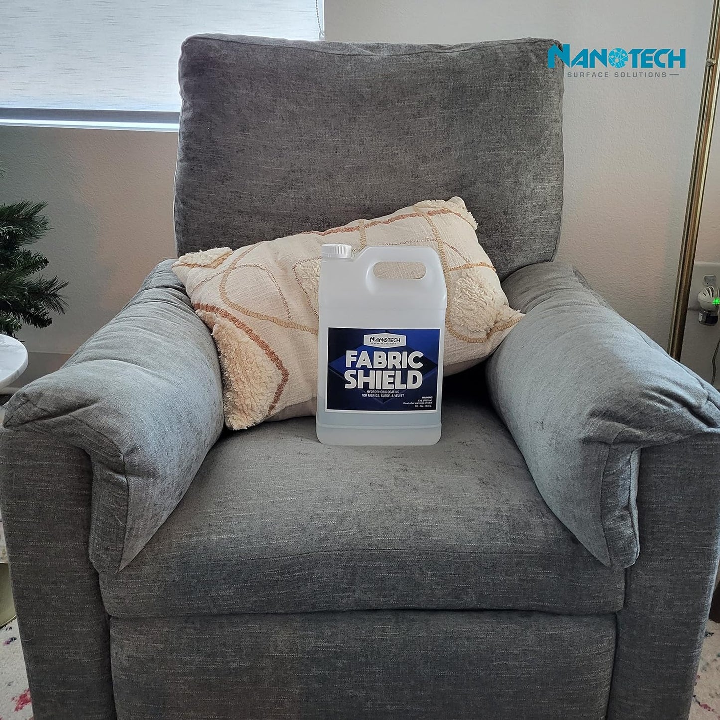 Nanotech Solutions Upholstery Care Kit- Includes Carpet & Upholstery Cleaner, Stain Remover and Fabric Shield, Water Repellent Spray, SiO2 Protection, for Furniture, Clothes, Car Seats, Rugs (16 Oz.)