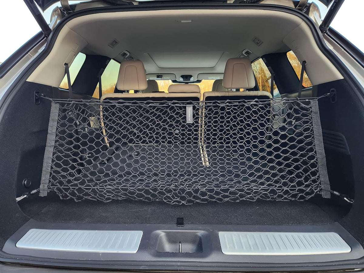 Envelope Style Elastic Trunk Mesh Cargo Net for Infiniti QX60 (L51) Pure Luxe Sensory 2022-2026 - Premium Trunk Organizers and Storage - Luggage Net for SUV - Best Car Organizer for Infiniti QX60