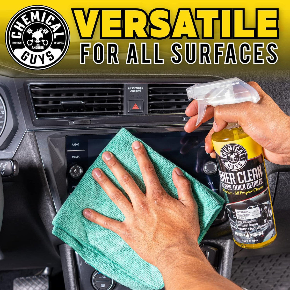 Chemical Guys, InnerClean Interior Quick Detailer & Protectant Spray, 16 oz