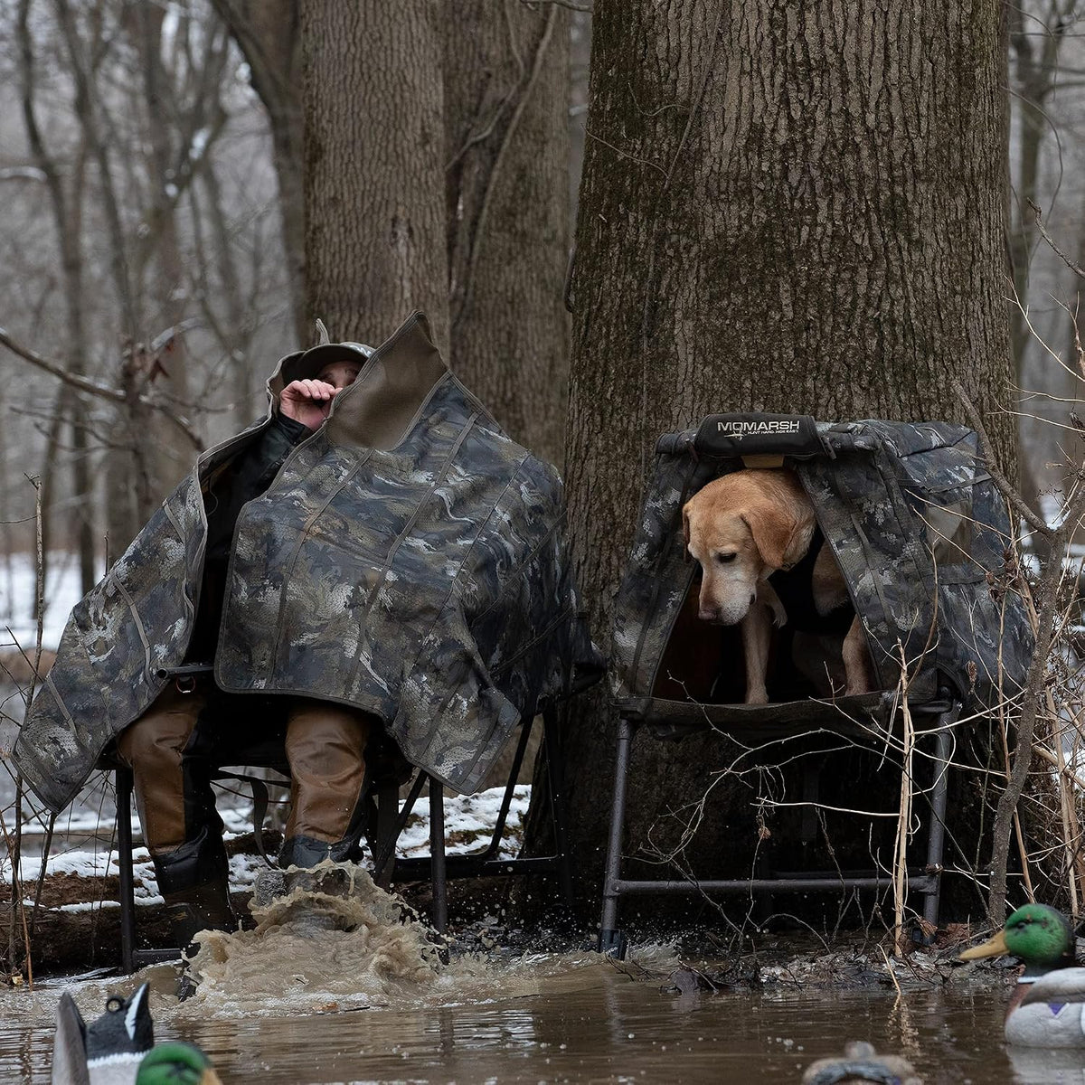 Momarsh InvisiMan Blind System for Waterfowl Hunting