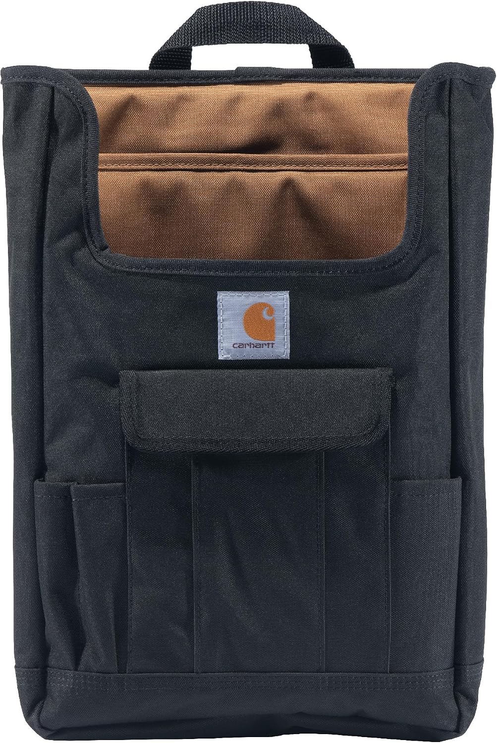 Carhartt Front Seat Car Organizer, Passenger Seat Storage & Organization for Books, Files, Folders, Laptop & More, Black