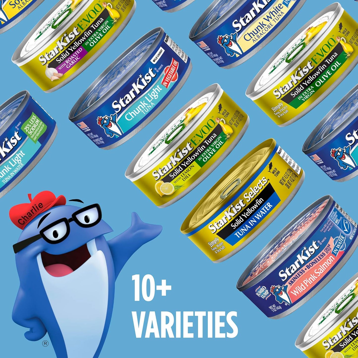 StarKist Selects No Salt Added Chunk White Albacore Tuna, 4.5oz, 12-Pack | 30g Protein Per Serving, Wild Caught, Canned Tuna, Gluten Free, Soy Free, Perfect for Salads, Sandwiches
