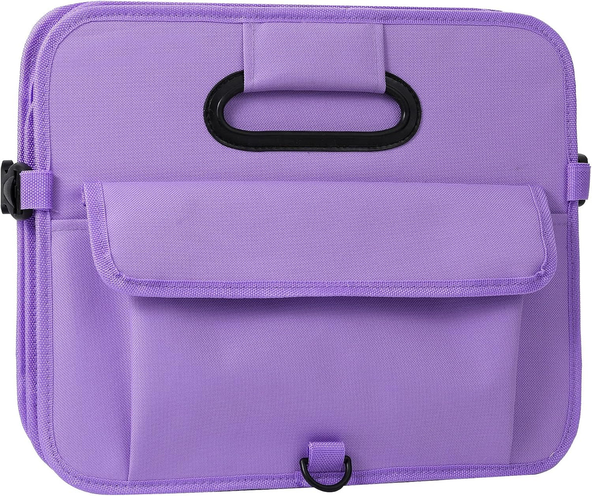 AOKJOY Car Trunk Organizer, Purple, Unisex, Foldable, Non-slip, Adjustable Straps, Multiple Compartments, 600D Oxford Cloth Material
