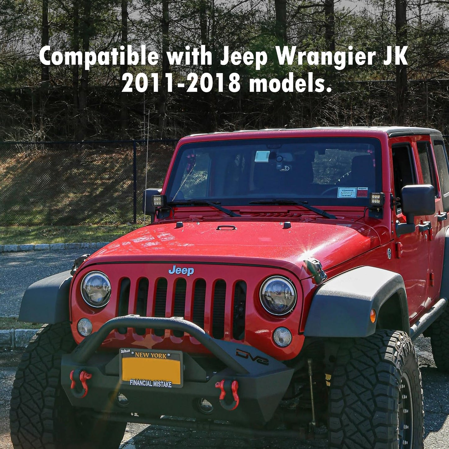 Rear Under Seat Storage Box for Jeep Wrangler JK 2011-2018 | For 4-Door, Not for 2-Door, Back Under Seat Organizer Tool Box Interior Accessories, 2 Pcs