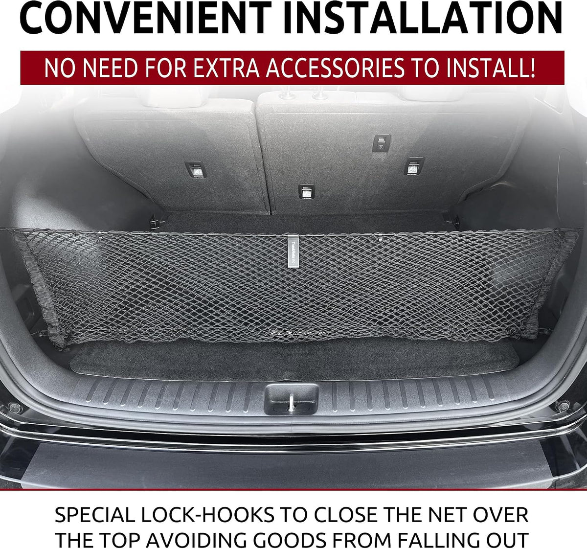 Trunknets Inc Envelope Style Trunk Cargo Net for Hyundai Tucson 2015 2016 2017 2018 2019 2020 2021 New