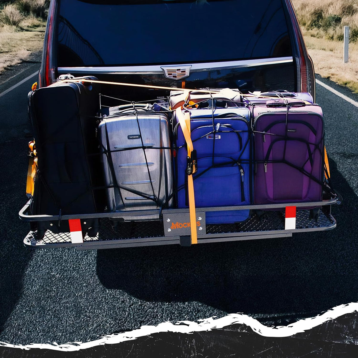 Mockins 36"x20" Heavy Duty Cargo Net for Pickup Truck Bed, Rack & More