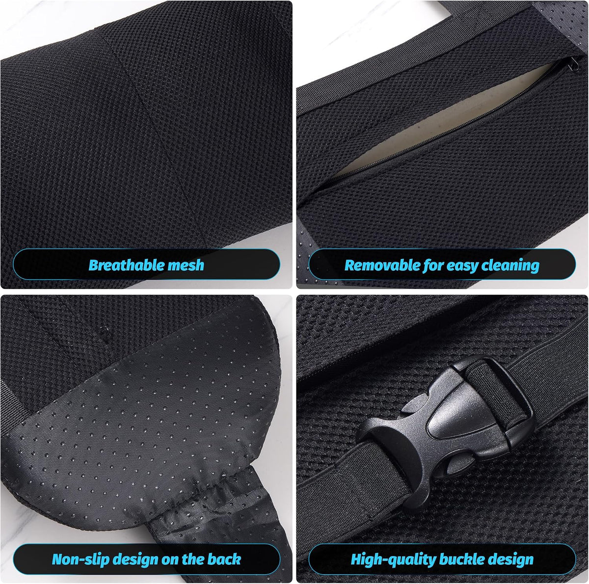 ZUAMEGULumbar Support Pillow for Car, Office Chair & Travel