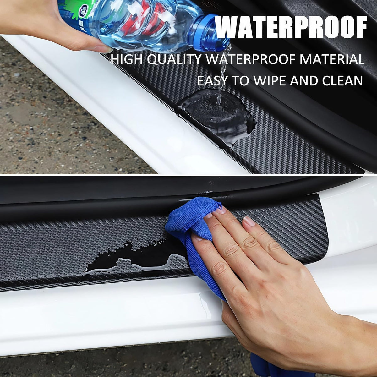 4PCS Car Door Sill Stickers Protecter Compatible with CRV Accessories