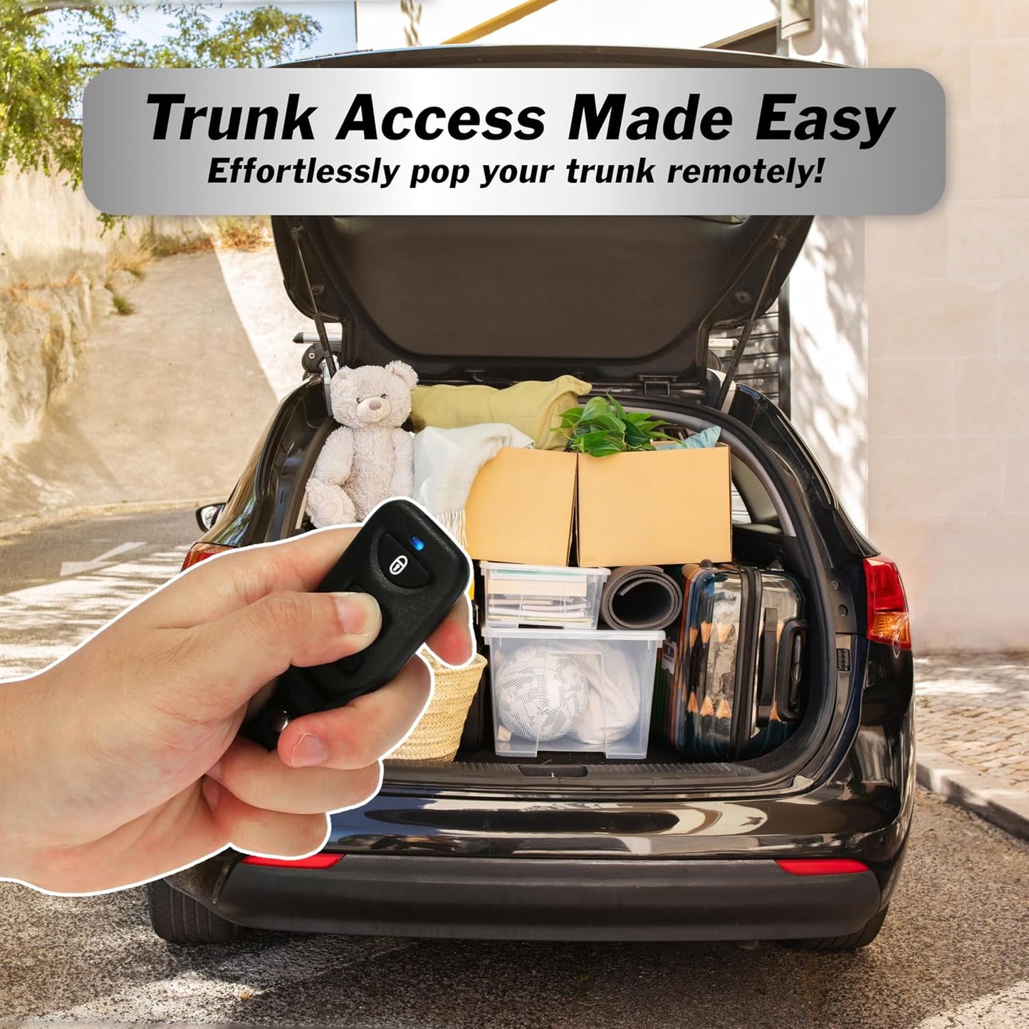 InstallGear Keyless Entry System with Two 3-Button Remotes and 4 Door Actuators - Central Locking System for Car, Auto, Truck - Power Lock Kit