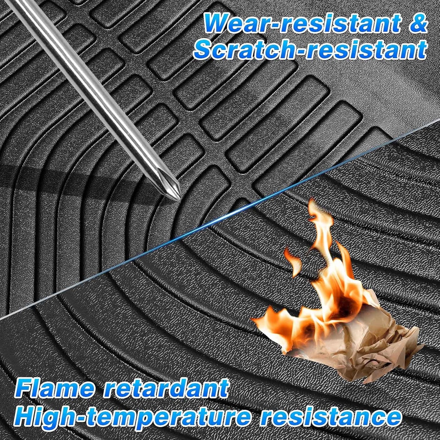Accord Floor Mats - Car Mats for Honda Accord Sedan 2013-2017 (Not Fit Coupe Model), All Weather Flor Mat for Accord Accessories, Heavy Duty Rubber Mats, Car Accessories