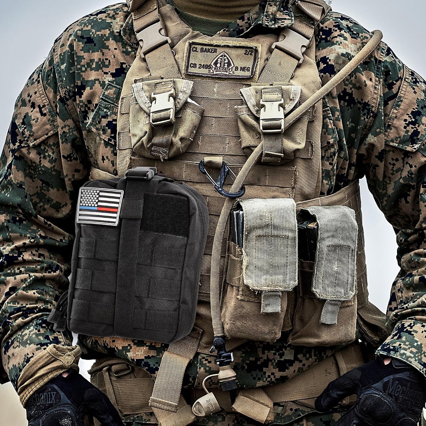 IFAK Trauma Kit with Tourniquet, 4-Inch Israeli Bandage, First Aid Kit for Car, Camping, Hiking and Travel with Molle Bag