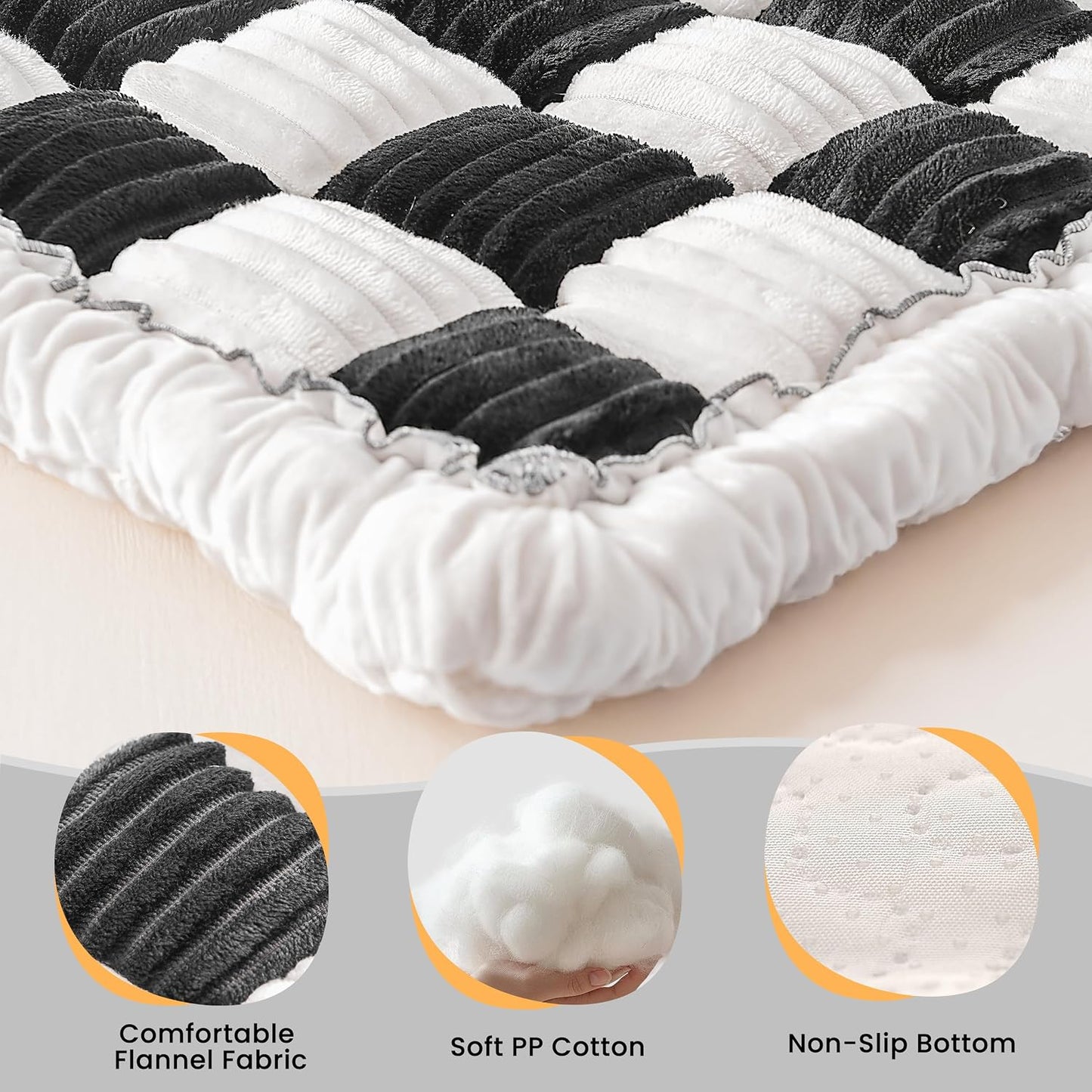 HiPetpy Backseat Dog Bed Mat for Car, Non-Slip Dog Bed for Car Back Seat, Soft & Cozy Dogs Blanket, Washable Travel Pet Mat Seat Protector for Cars, SUVs, Trucks
