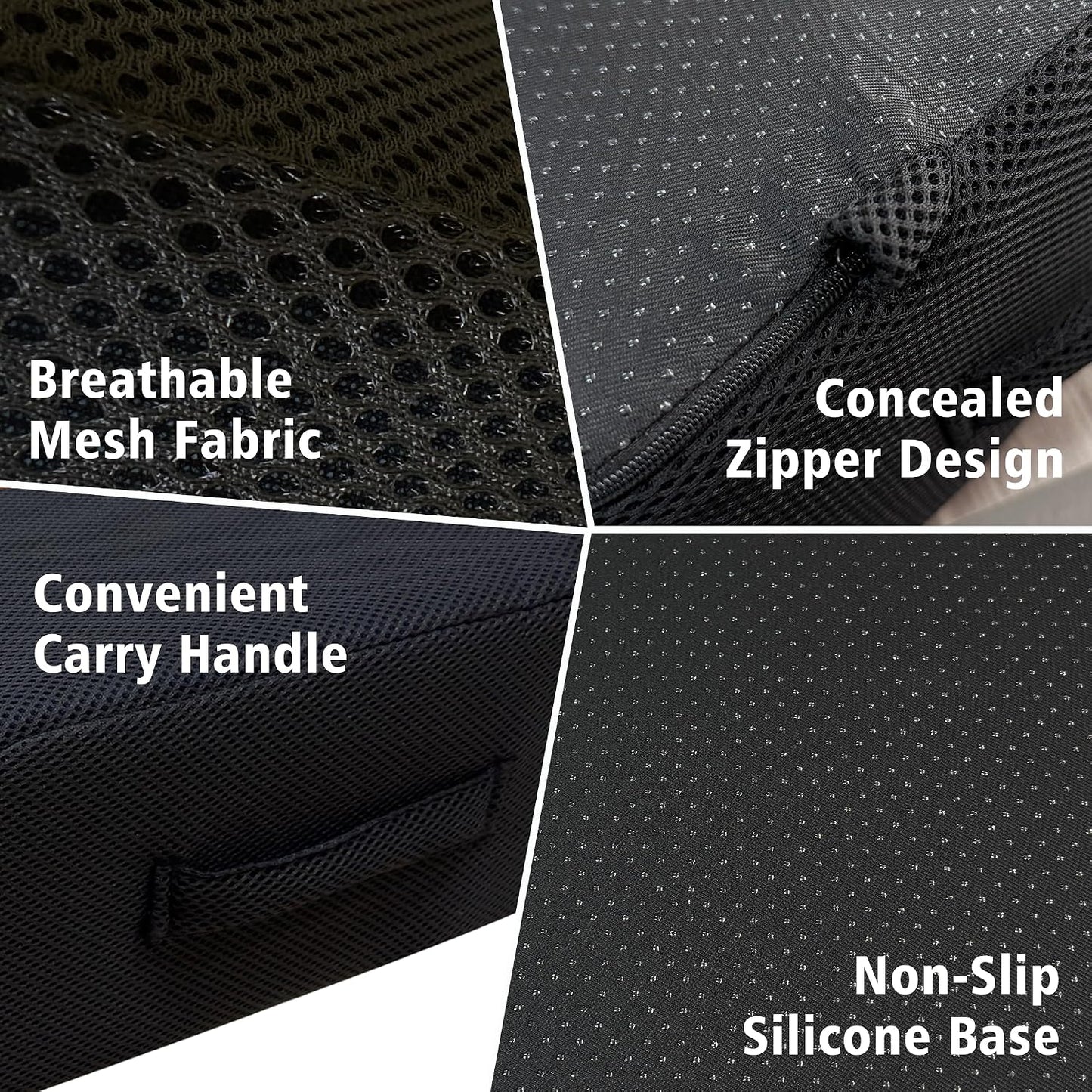 Office Chair Booster Cushion — 6-Inch Extra-Thick Height Increase Seat Pad with Dual-Layer Foam & Non-Slip Bottom