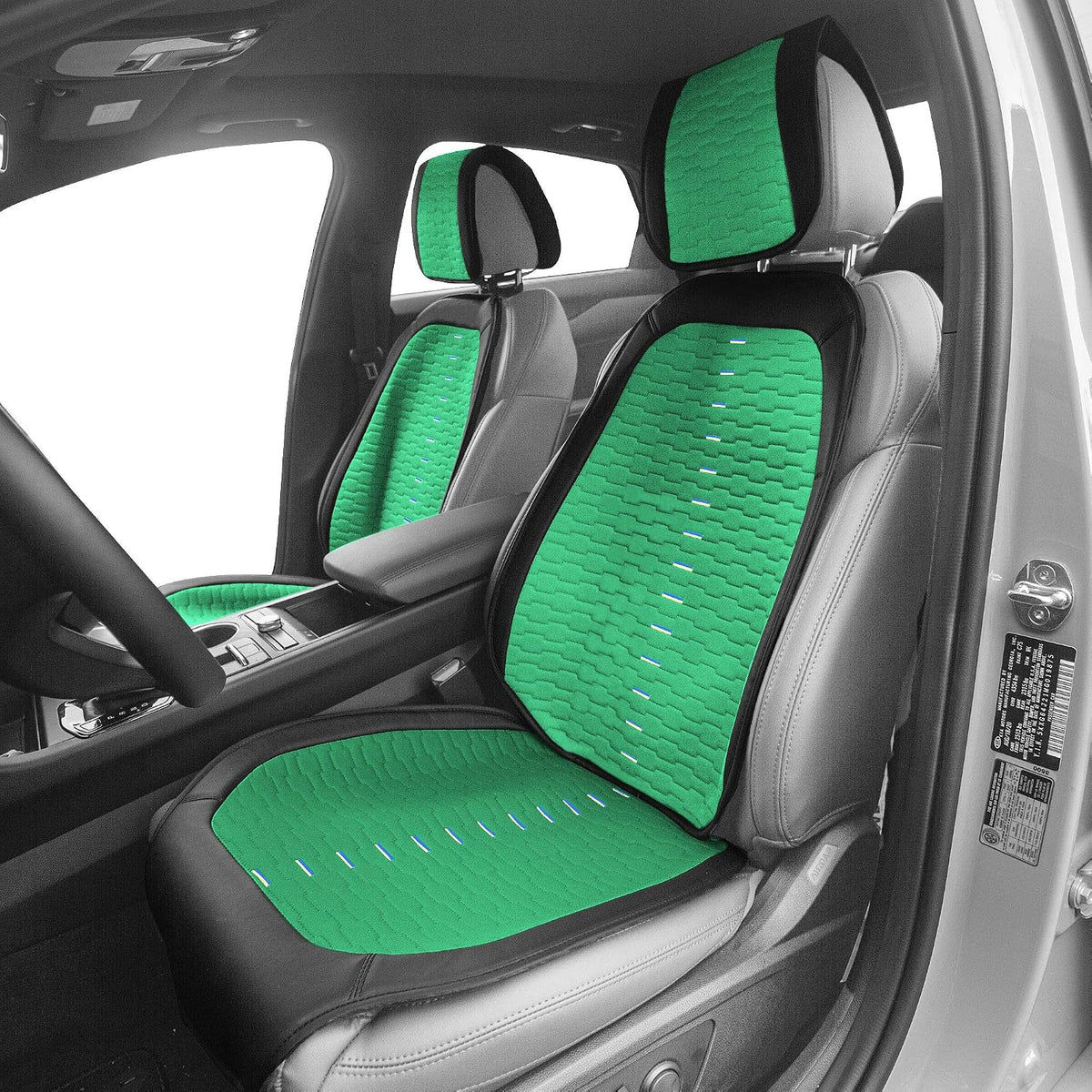 FH Group Car Seat Covers Front Set Automotive Seat Cushions - Low Back Car Seats, Universal Fit, Automotive Seat Cover, Car Seat Cushion, Airbag Compatible Car Seat Cover for SUV, Sedan, Van Mint
