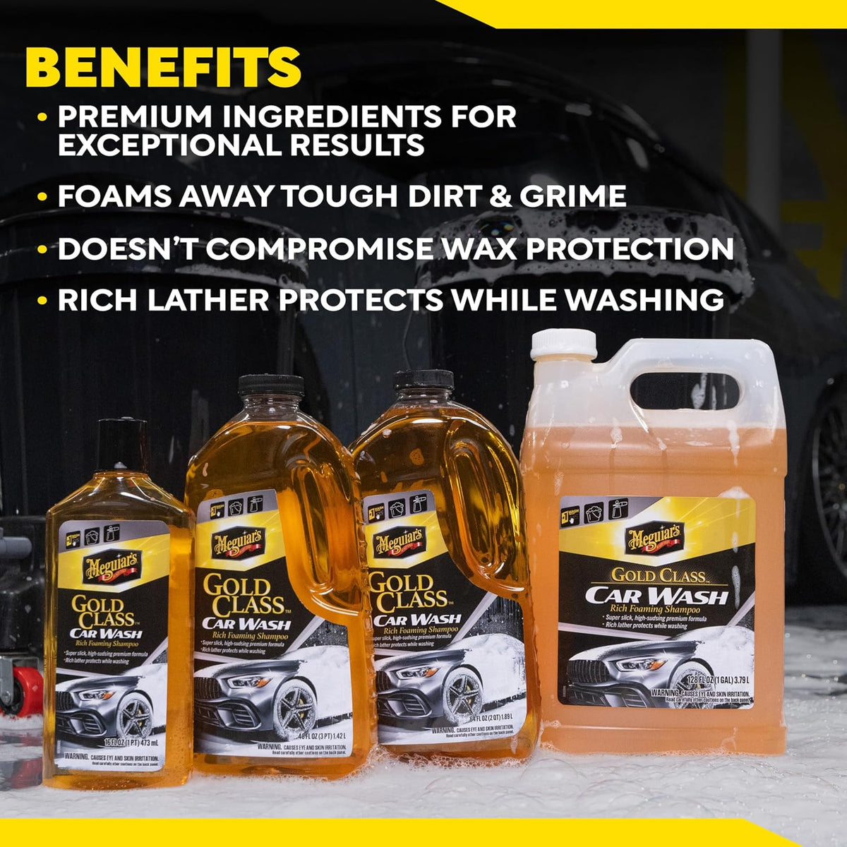 Meguiar's Gold Class Car Wash, 1 Gallon
