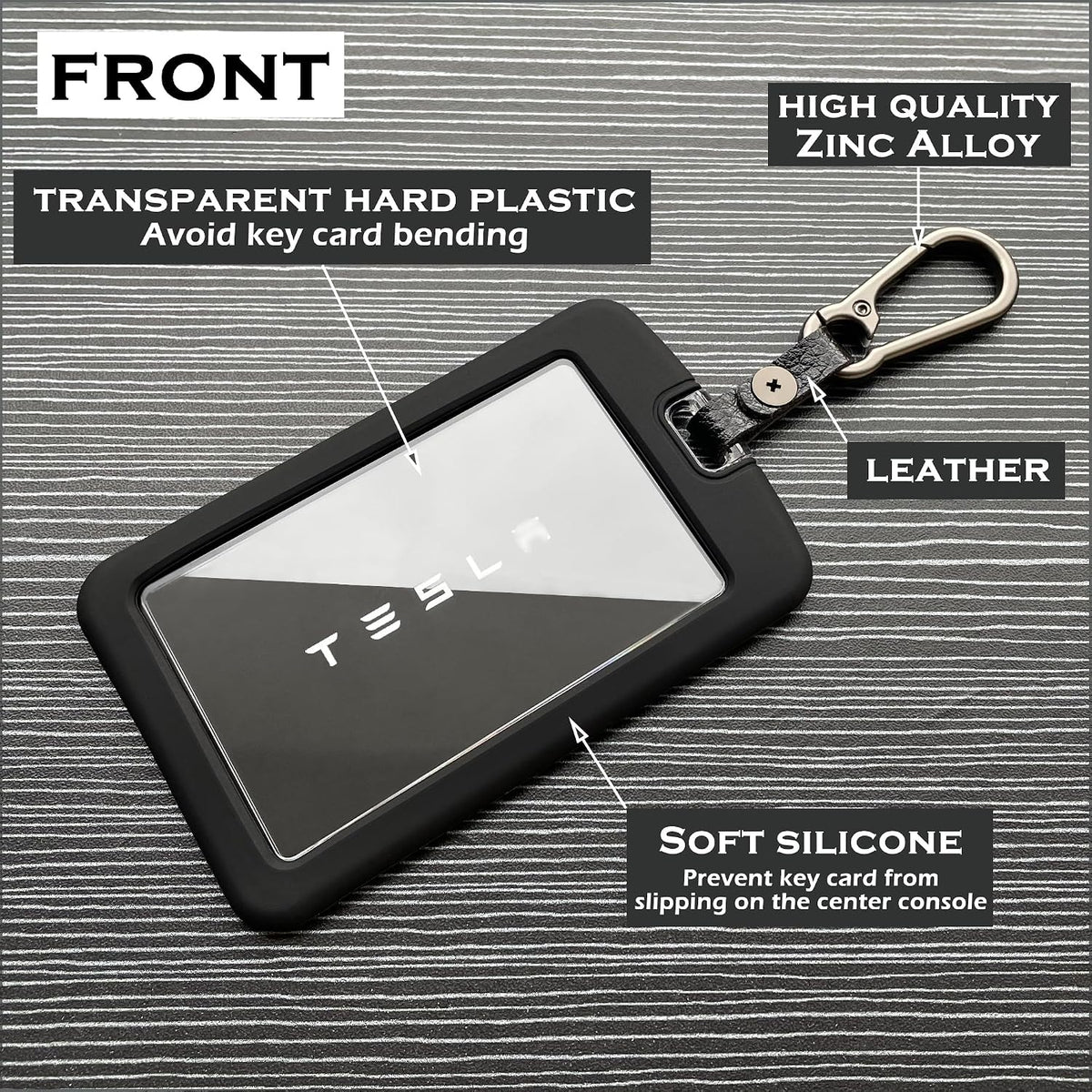 Key Card Holder Case for Tesla Model Y Model 3 Cybertruck and Rivian