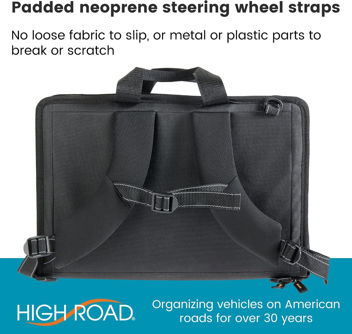 High Road Steering Wheel Desk and Laptop Holder for Car, Truck, Van and SUV