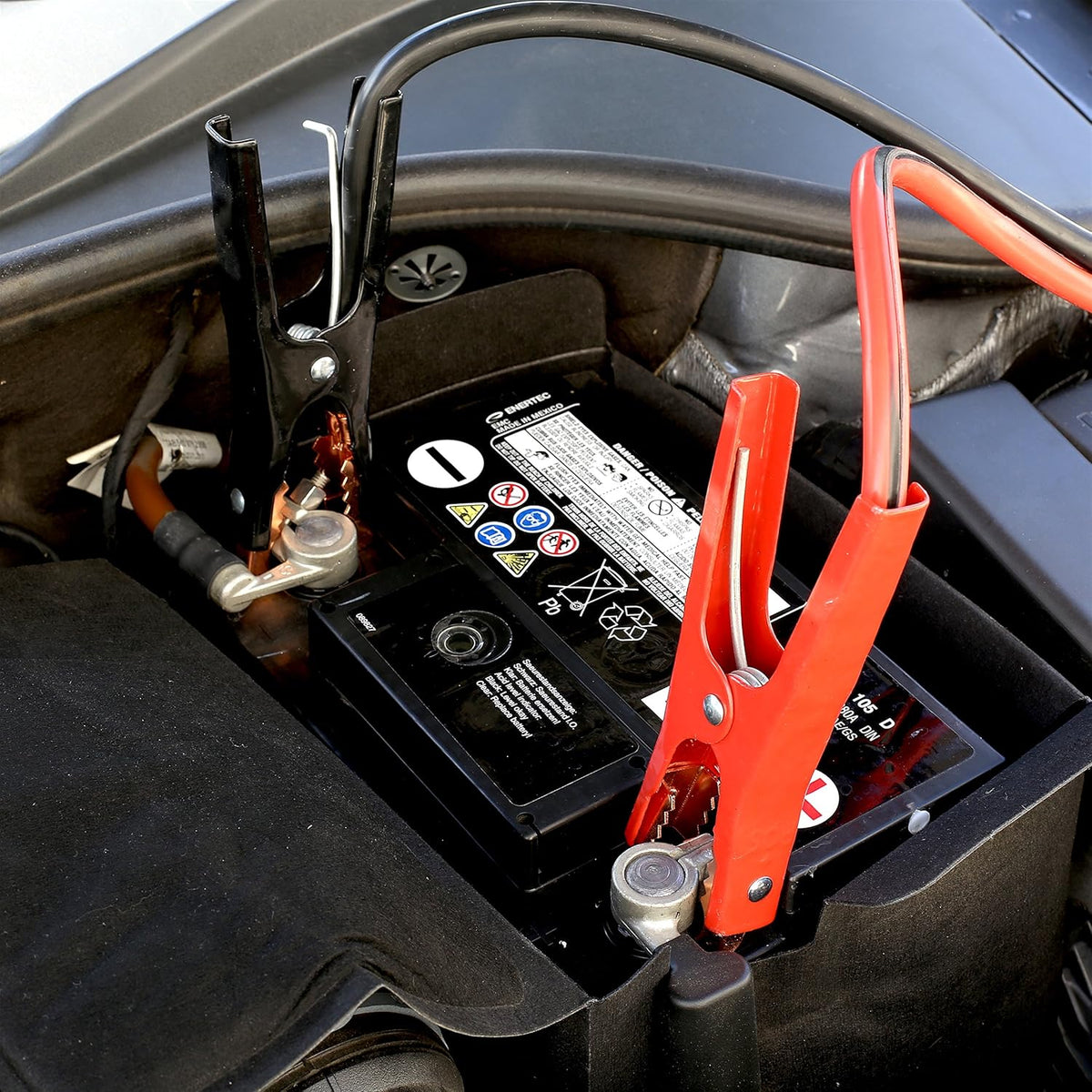 EPAuto 4 Gauge x 20 Ft Heavy Duty Jumper Cables Emergency Boost Kit Car/SUV